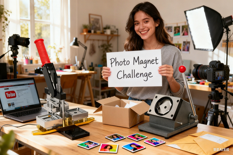 How a YouTuber Can Boost Content Creation with a Photo Magnet Making Machine