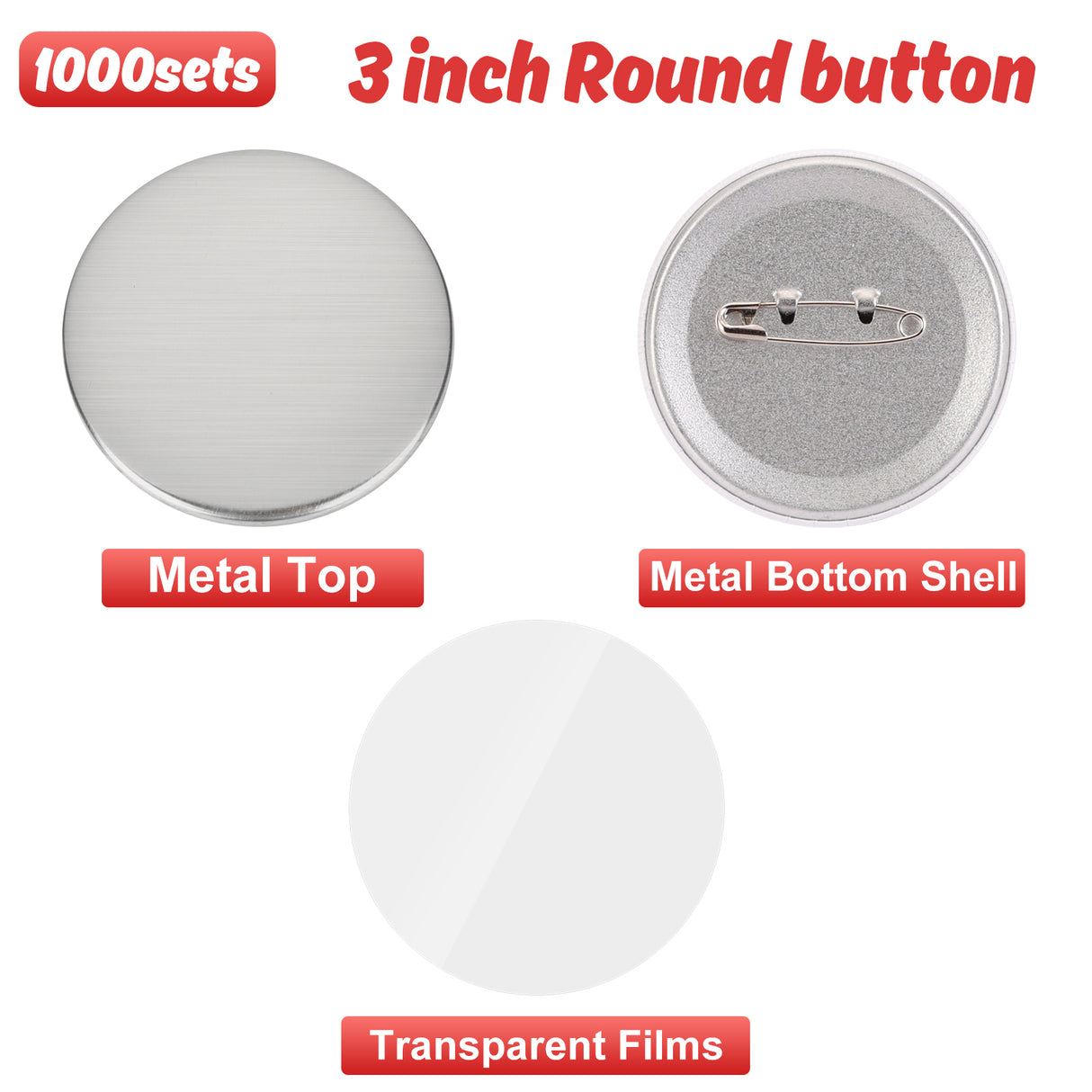 Pinned Back Button Supplies