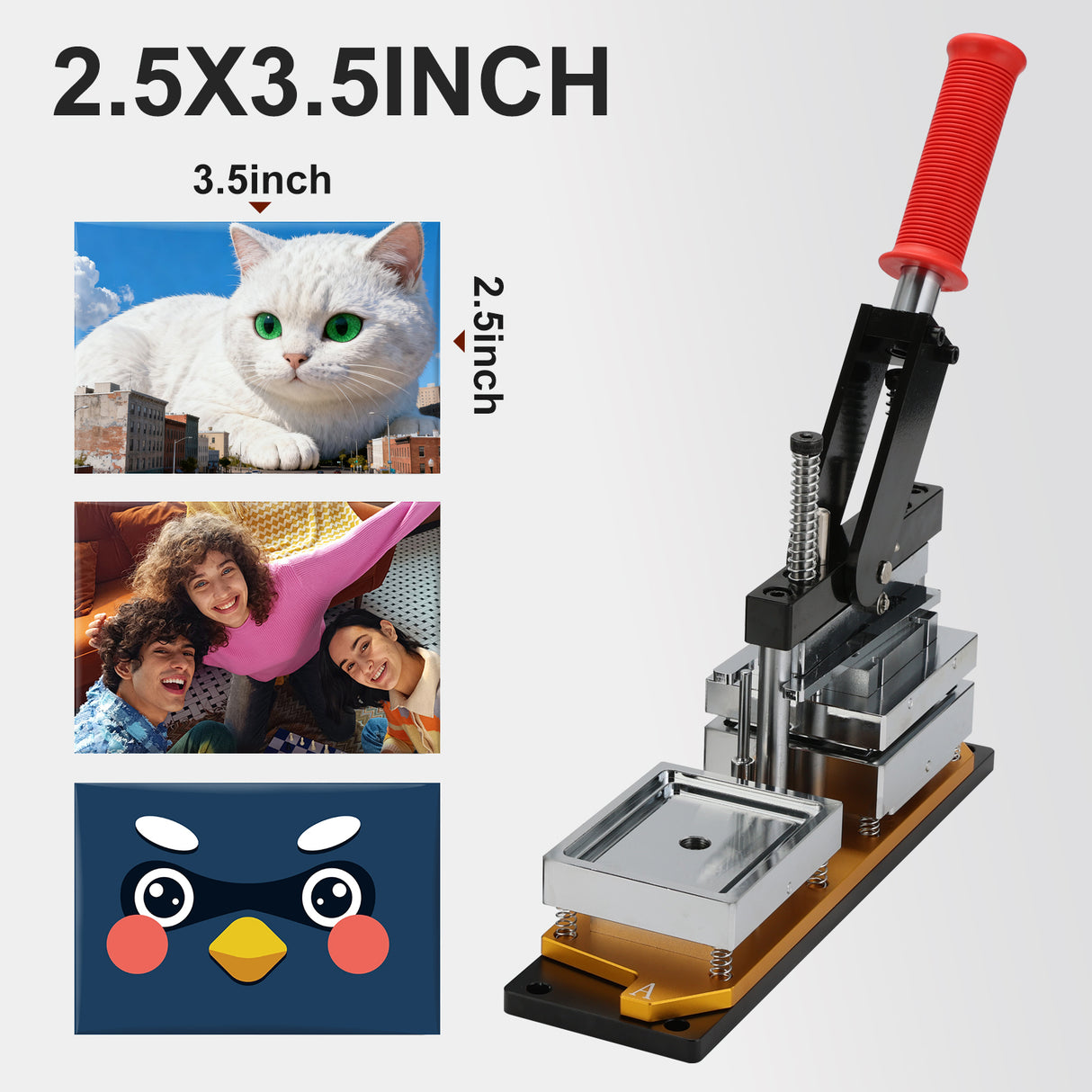 2.5 x 3.5 inch Rectangle Fridge Magnets Maker Machine Kit