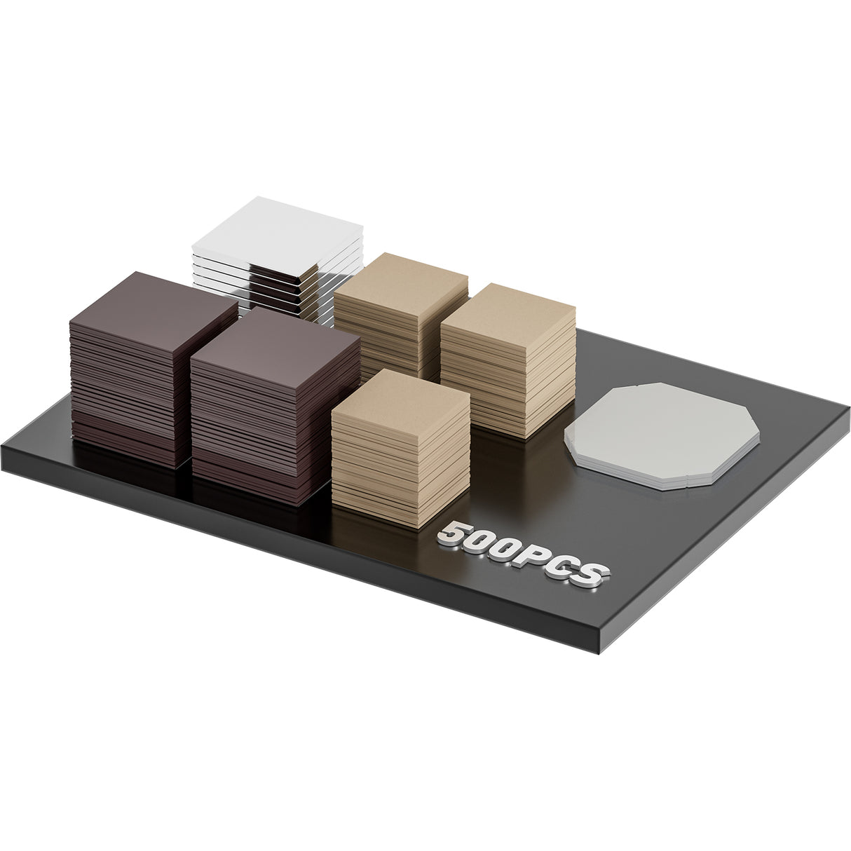 3.2 x 3.2″ Cardboard Square Magnets Supplies for 500 magnets