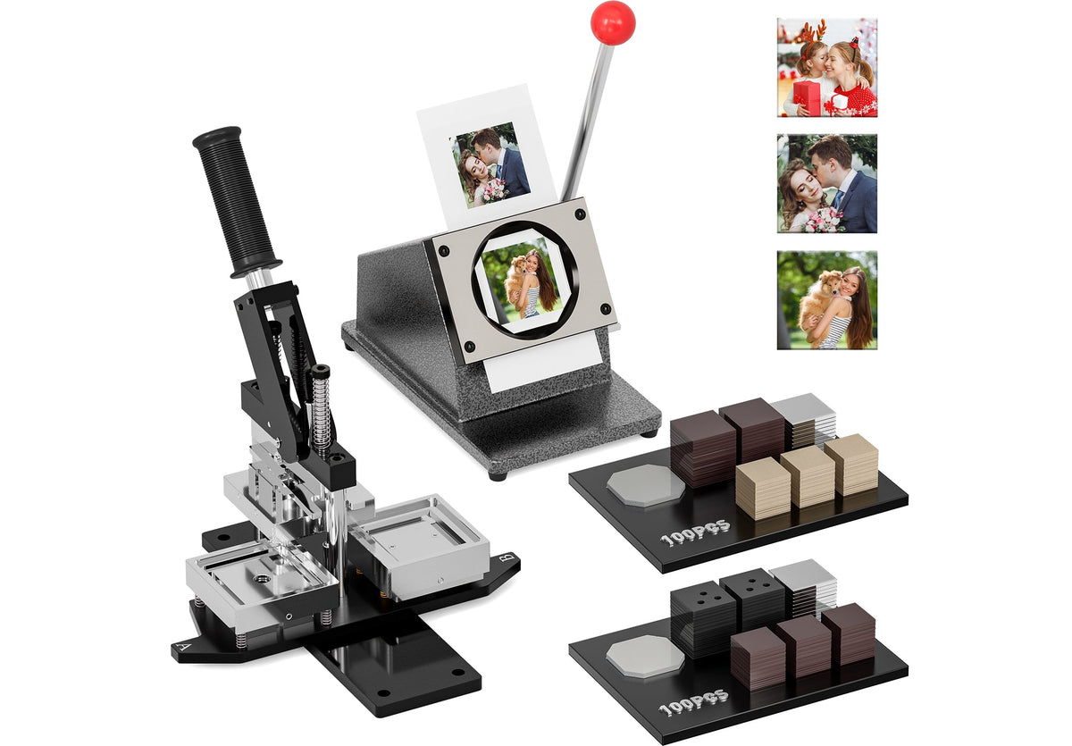 New Color,Same Craft: Meet Our Black 2.5×2.5 inch Photo Magnet Making Machine