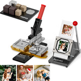 3.2×3.2 inch Acrylic and CardBoard Square Fridge Magnets Maker Machine Kit with 100 Sets Cardboad Supplies