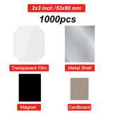 2 x 3″ Cardboard Square Magnets Supplies for 1000 magnets