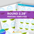 2.2in printing templates