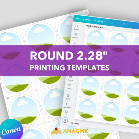 2.2in printing templates