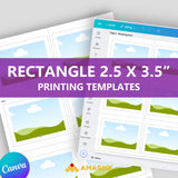 AMAGMK Rectangle 2.5 x 3.5″ Printing Templates