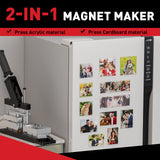 2x3inch Rectangle Magnet Maker Machine Kit with 200 Sets Supplies