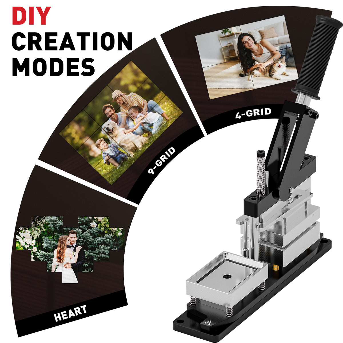 2x3inch Rectangle Magnet Maker Machine Kit with 200 Sets Supplies