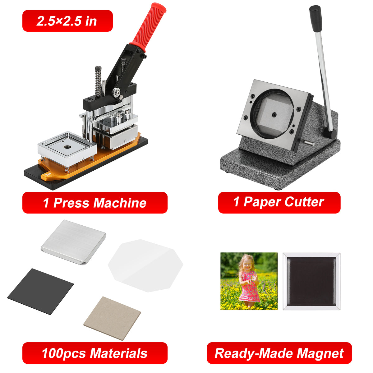 Magnet Powered Machine Magnet Maker Machine Kit Square 2.5 x 2.5