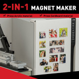 2.5x3.5inch Rectangle Magnet Maker Machine Kit with 200 Sets Supplies