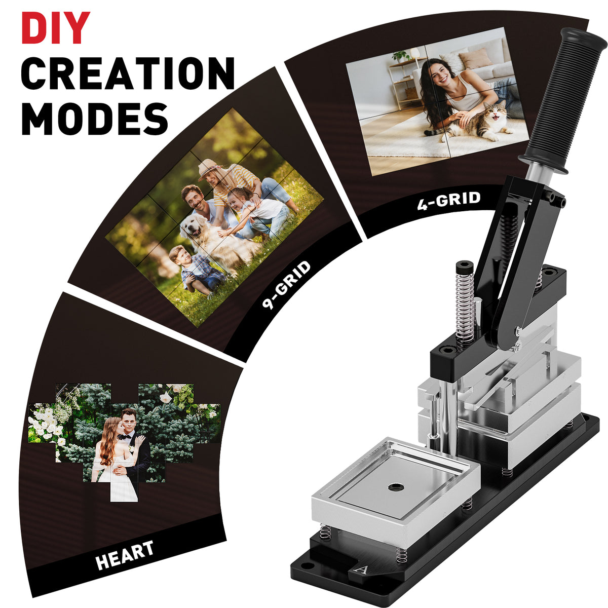 2.5x3.5inch Rectangle Magnet Maker Machine Kit with 200 Sets Supplies
