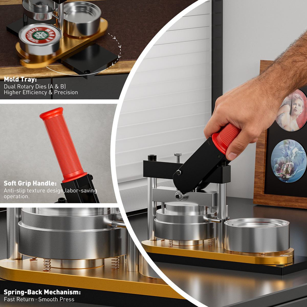 Magnet Machine Round Magnet Maker Machine Kit 3in Round – AMAGMK