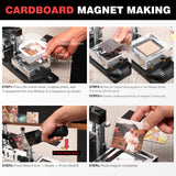 2.5x2.5inch Square Magnet Maker Machine Kit with 200 Sets Supplies