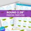 2.28in Magnet Printing Templates