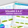 2in Magnet Printing Templates