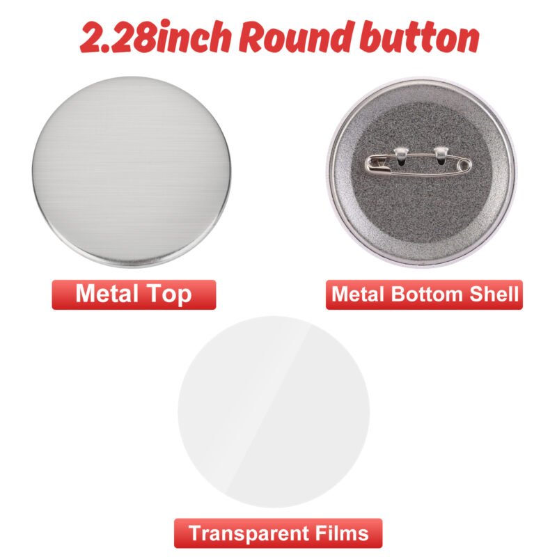 1000pcs Pins Supplies Round 2.28in