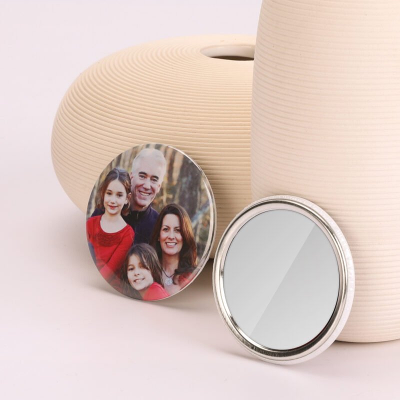 1000pcs Mirror Button Supplies Round 2.28in