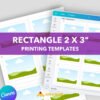 2*3in Magnet Printing Templates