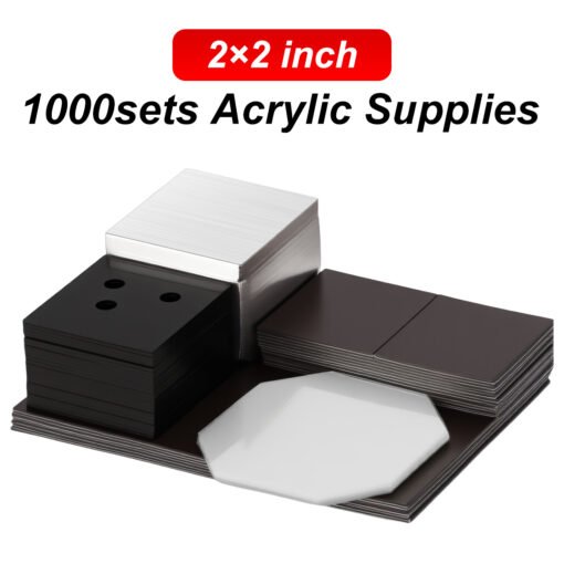 2in Acrylic Square Refrigerator Sticker