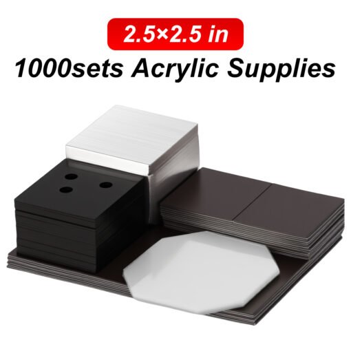 2.5in Acrylic Square Refrigerator Sticker