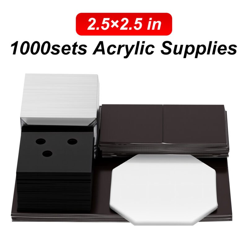2.5in Acrylic Square Refrigerator Sticker